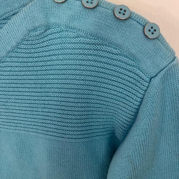 Talbots Long Sleeve Turquoise Sweater - Picture 8 of 9